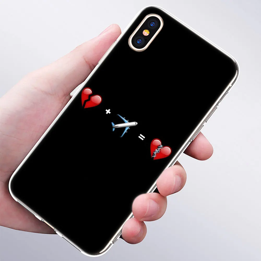 Модный мягкий силиконовый чехол с рисунком самолета для Apple iPhone 11 Pro XS MAX XR X 7 8 Plus 6 6s Plus 5 5C 5S SE TPU