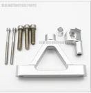 Армейский зеленый Демпфер руля StabilizerLinear Обратный безопасности управления Кронштейн Поддержка для Kawasaki Ninja ZX6R ZX 6R ZX-6R 2007 2008 - Цвет: Армейский зеленый