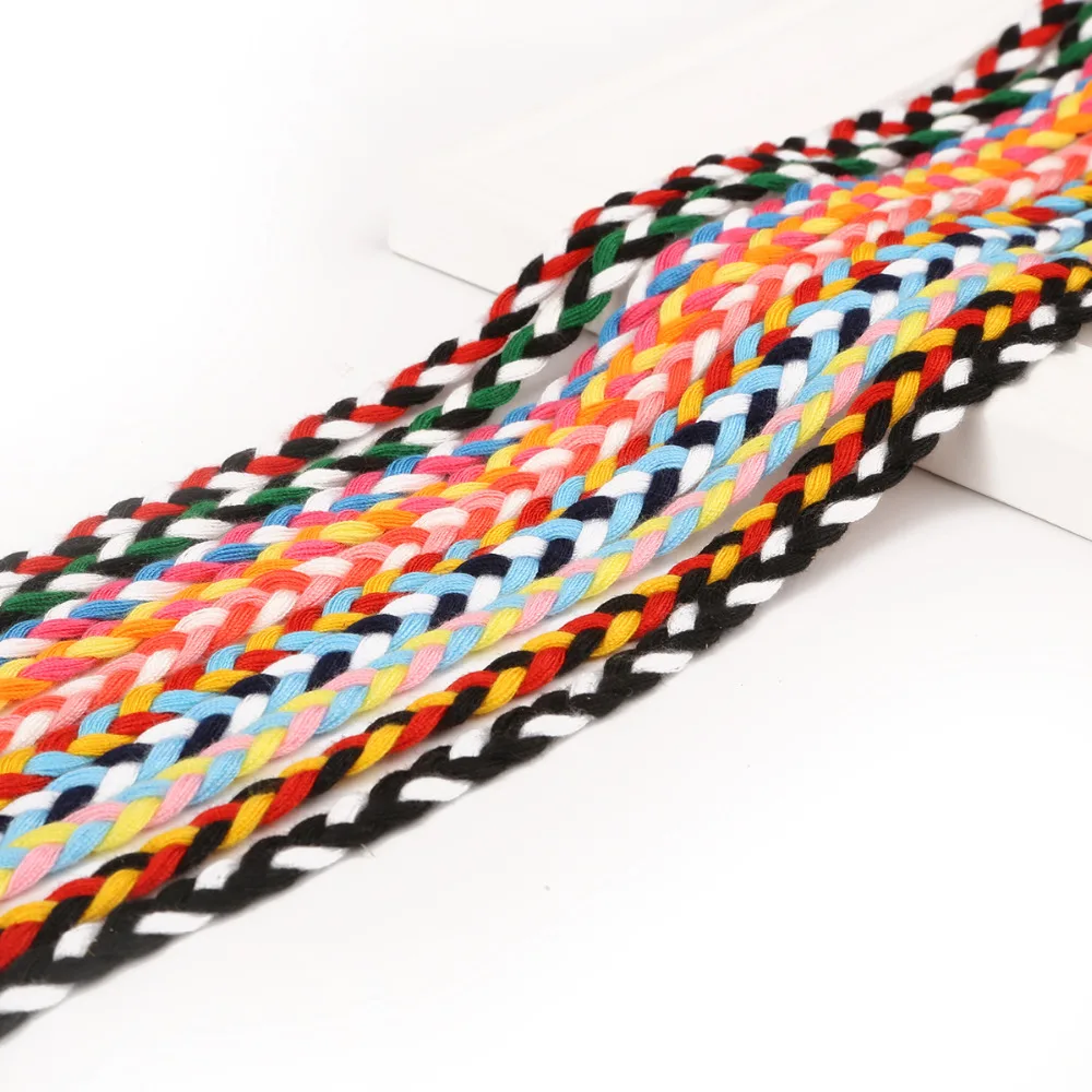 5 метров в длину 7 мм Цветные полиэфирные шнуры плетеная веревка сделай сам