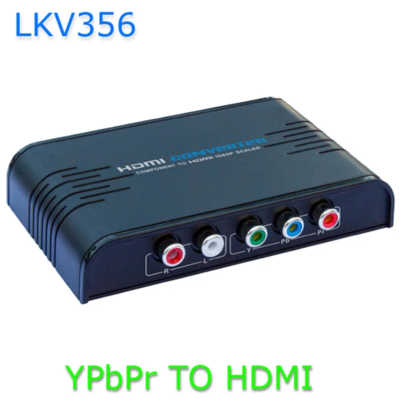 Адаптер конвертер LKV356 1080P Upscaler компонент преобразователя YPbPr HDMI для аудио и видео