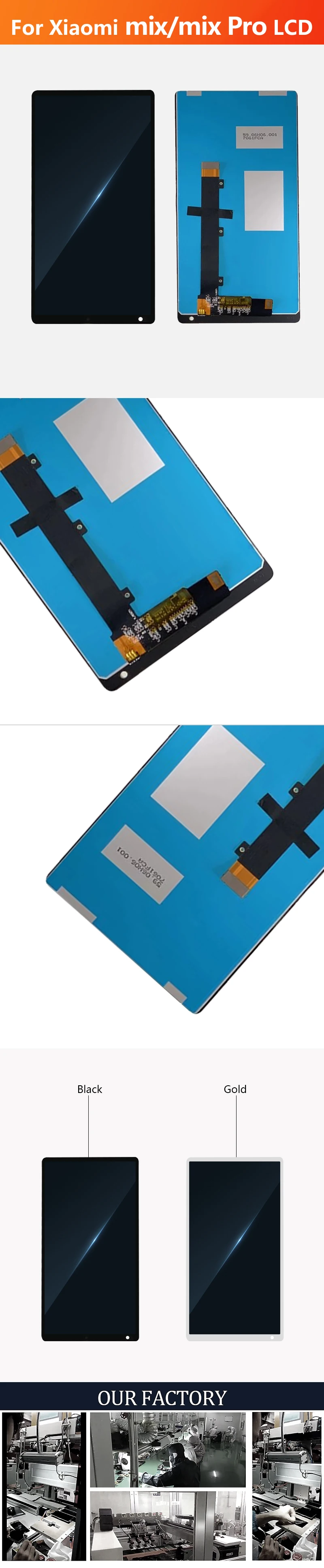 6," для Xiaomi mi x/mi Mix Pro 18K версия ЖК-сенсорная панель дигитайзер запасной дисплей на замену частей с рамкой