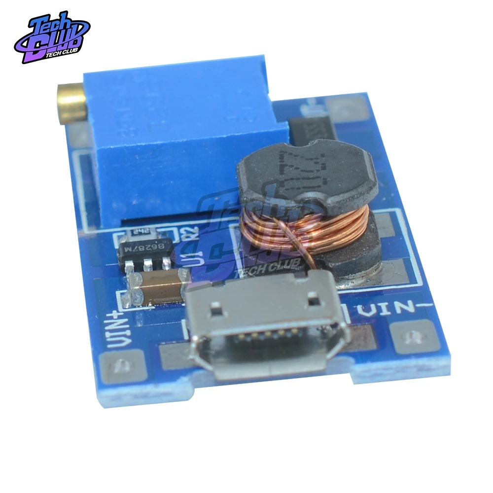 Регулируемый Модуль Boost 2 А Повышающий а с MICRO USB в 24 В до 5 9 12 28 MT3608 LM2577|Детали и