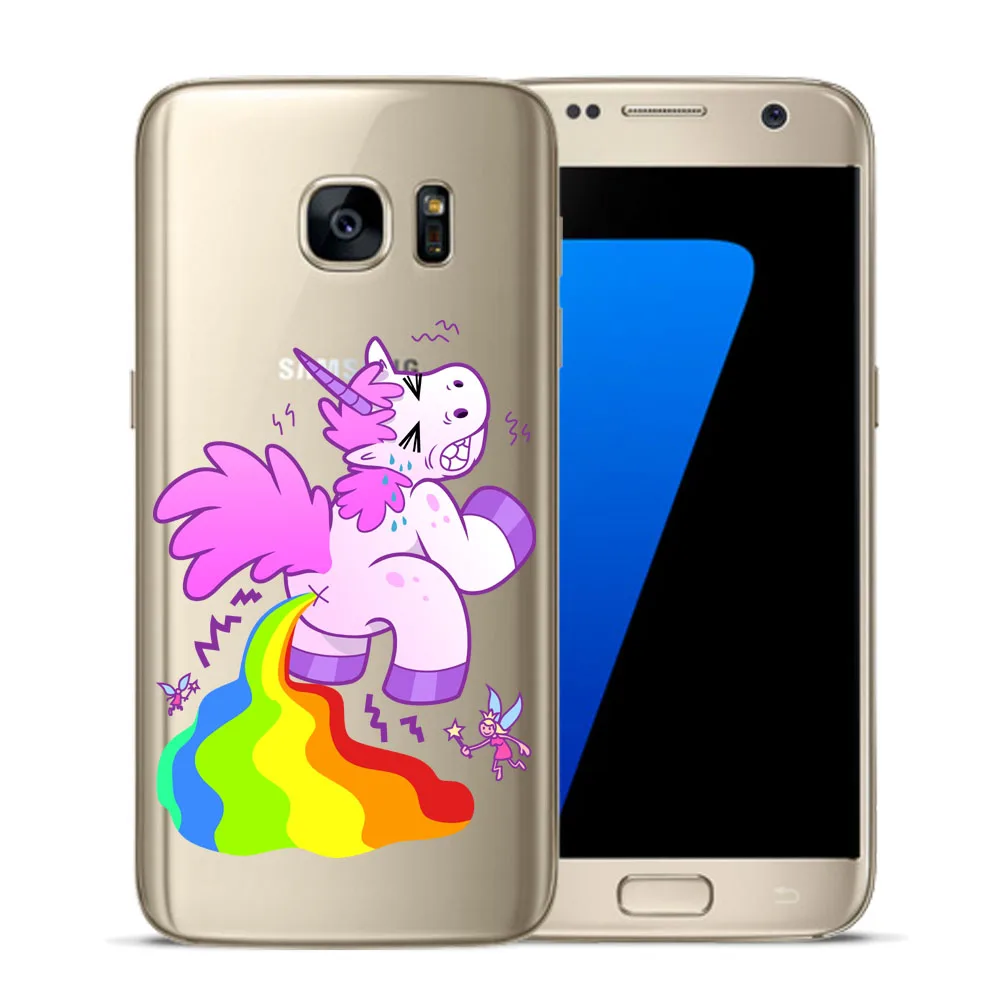 Я Единорог как вы хотите мягкий чехол для Coque samsung Galaxy S5 мини S6 S7 край S8 s9 S10 плюс E