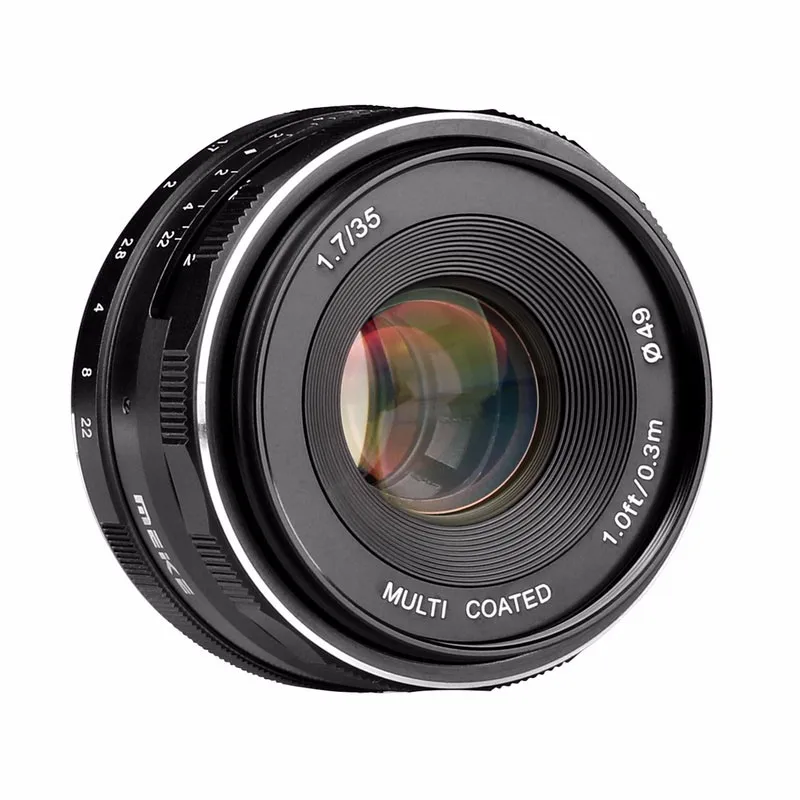 Meike MK 4/3 35 1 7 мм f1.7 Большая диафрагма ручной фокус объектив для Olympus Panasonic APS C M4/3