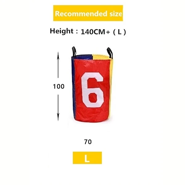 NO 6 L 100X50CM Детские игры на открытом воздухе мешок для прыжков спортивный баланс тренировочная игрушка для детей прыгать мешок картошки гоночные сумки кенгуру мешок для прыжков s - Цвет: NO 6 L 100X50CM