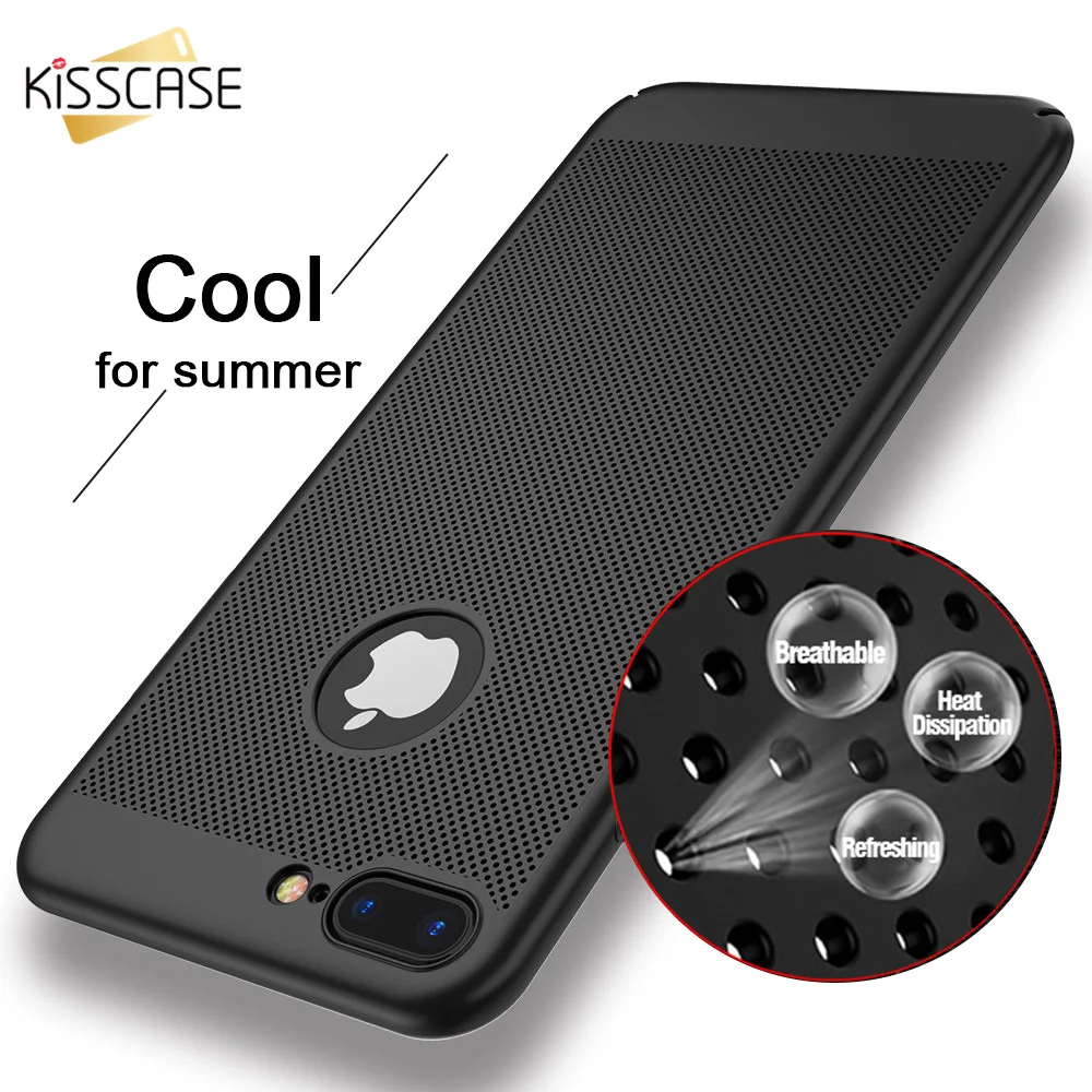 Kisscase 2018 New новый оригинальный чехол для телефона iPhone X 7 6s 6 5s 5 SE дышащая матовая