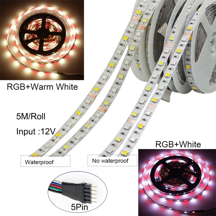 BEKCMTH 5 м 10 м 15 м WiFi светодиодный светильник RGB водонепроницаемый SMD 5050 RGBW/RGBWW Светодиодная лента DC 12 В+ пульт дистанционного управления+ адаптер EU