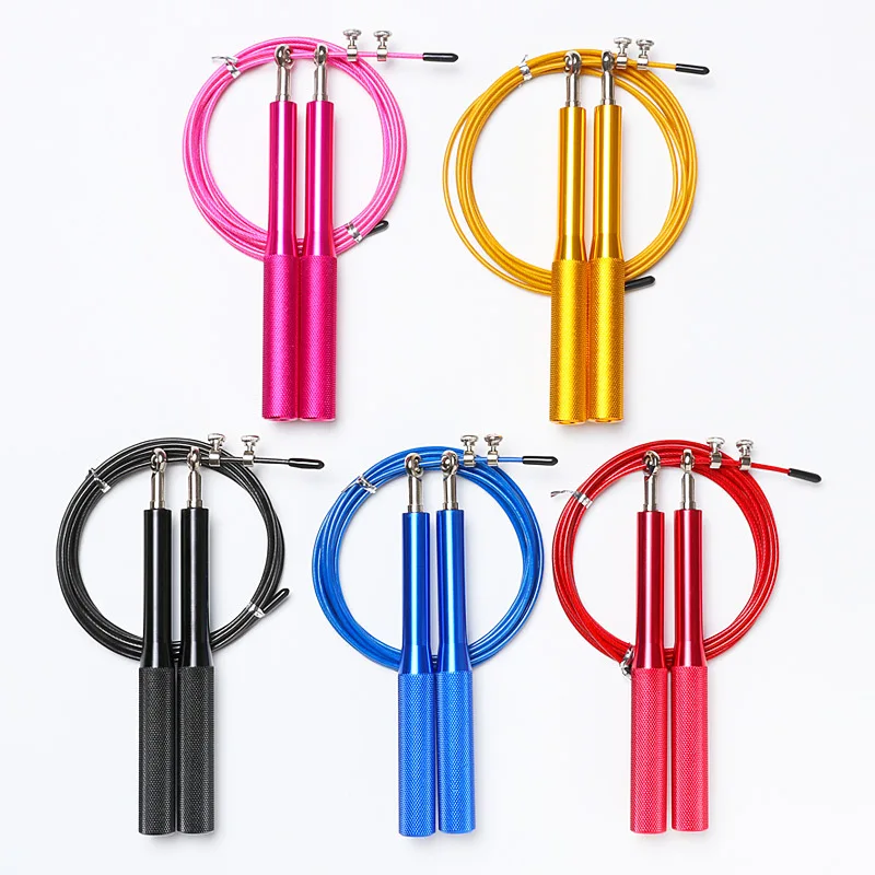 

3m High Speed Jump Ropes Professional Steel Cable Metal Handle Adjustable Women Men Excercise Fitness Skipping Training Rope