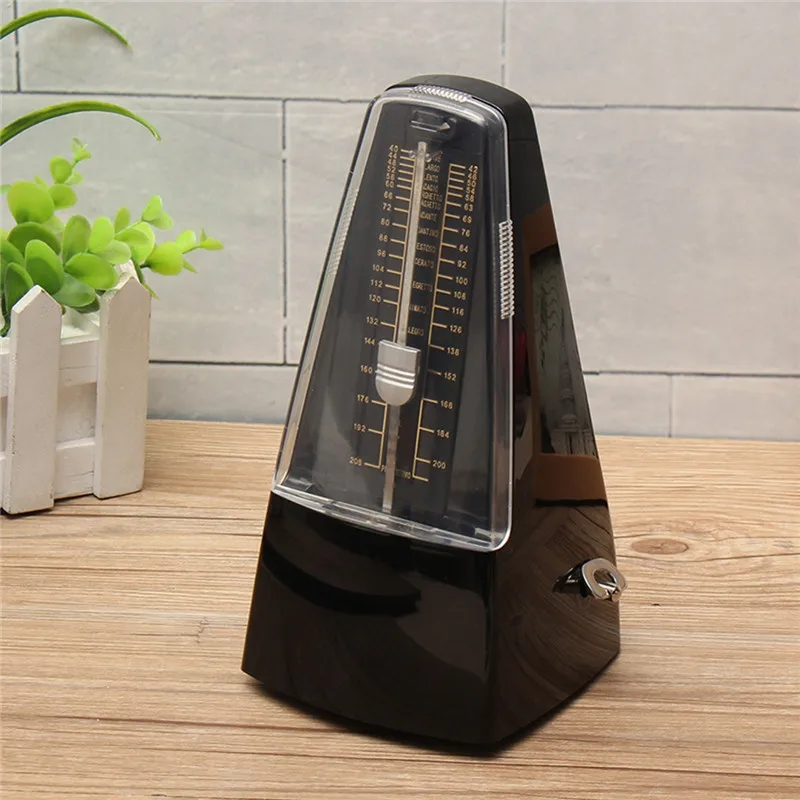 Античный мини музыкальный механический метроном маятник цвет дерева для пианино