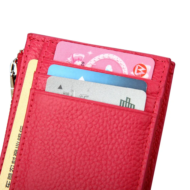 Новинка,, тонкий кошелек из коровьей кожи с блокировкой RFID, держатель для кредитных карт, кошелек для денег, чехол для мужчин и женщин, модная сумка, мужские кошельки