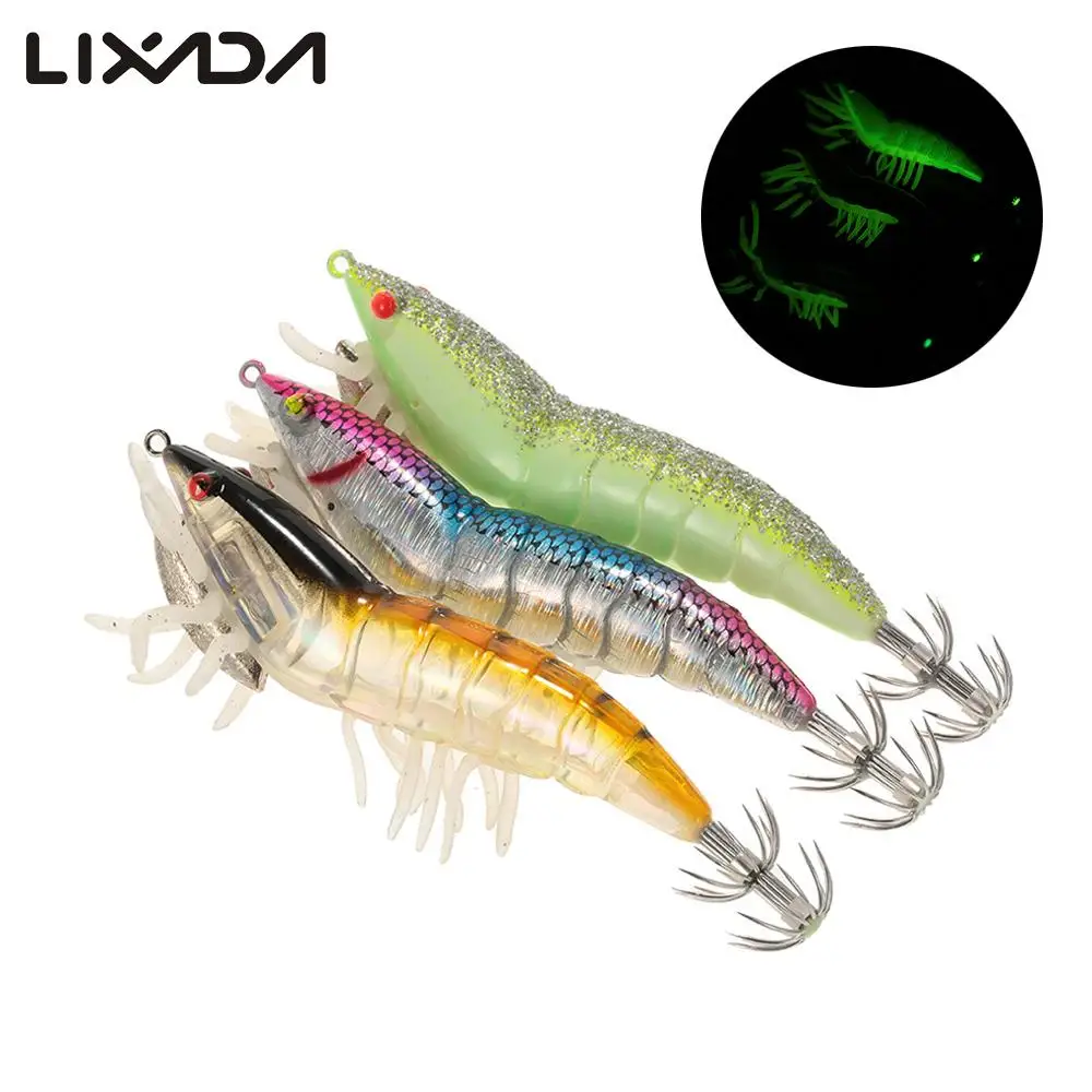 3 шт./5 шт. светящиеся рыболовные приманки в виде креветки 12 см|fishing lure|lure kitbait crankbait |