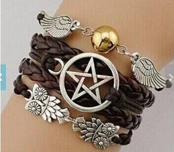 Браслет крылья ангела крыло совы Паган и викан Дин Винчестер сверхъестественный