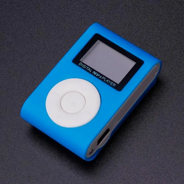 Мини USB MP3 плеер с зажимом ЖК экран поддержка 32 ГБ Micro SD TF карты литиевая батарея