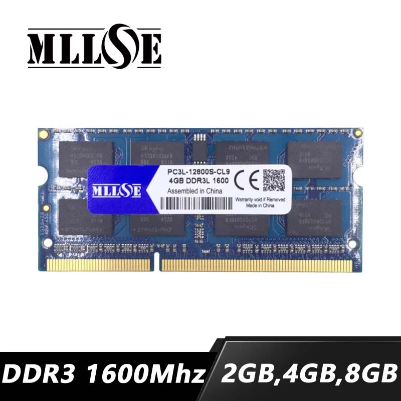 

MLLSE 2gb 4gb 8gb 16gb DDR3 1600 mhz pc3L-12800 sdram memory ram laptop, memoria 2g 4g 8g DDR3L 1600mhz PC3-12800 notebook