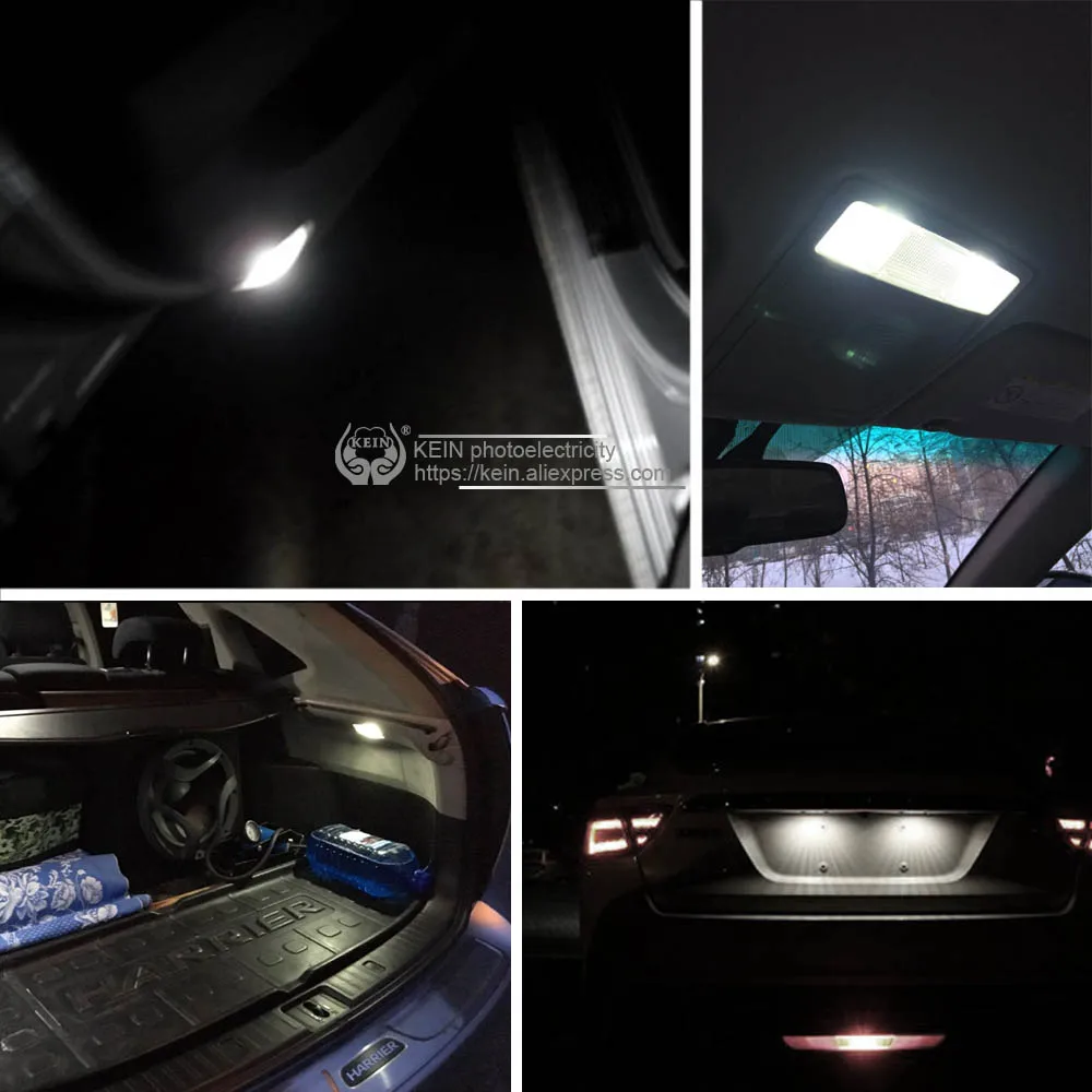 KEIN 6 шт. C5W C10W festoon led 3030 супер яркий atuo автомобиль 31 мм 36 39 41 лампа для чтения