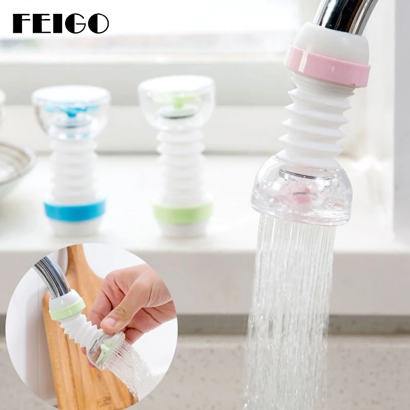 

FEIGO 1Pcs Can Telescopic Faucet Extender Baby Washing Hand Water Saver Filter Tool Kitchen Bathroom Accessories 3 Colors F382