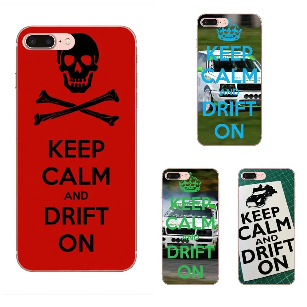 Чехол из мягкого ТПУ с надписью Keep Calm And Drift для Xiaomi Redmi Mi Note 7 8 9 SE Pro Lite Go Play|Бамперы| |