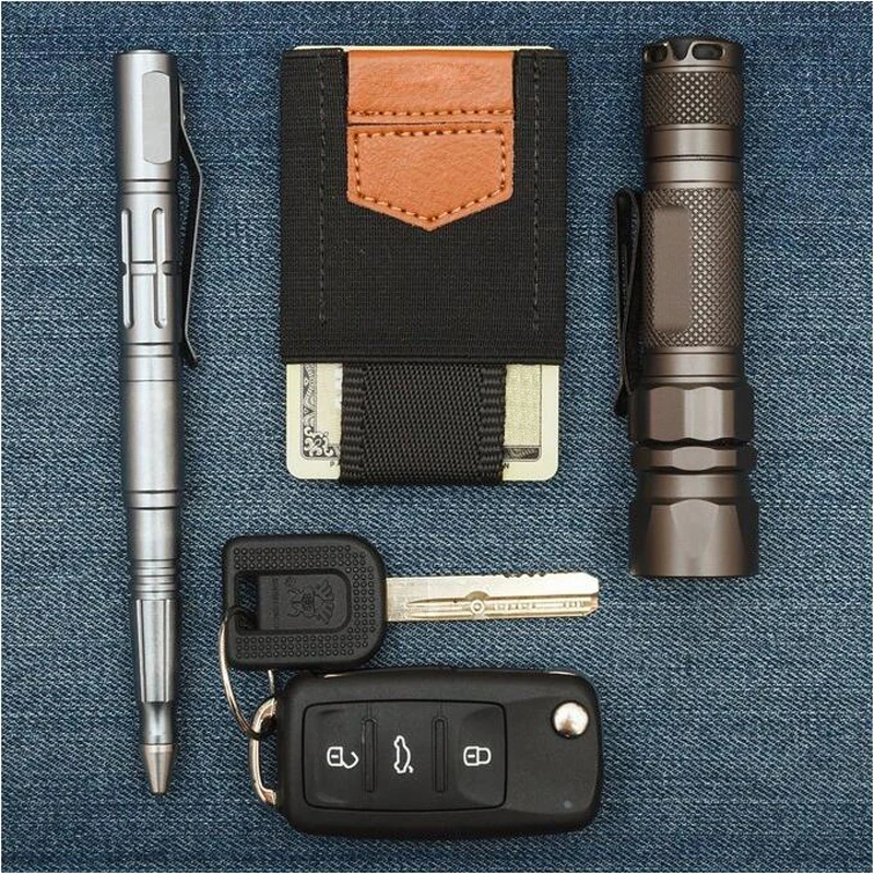 Эластичный держатель для карт с тонким AirTag карман небольшой кредитных ID