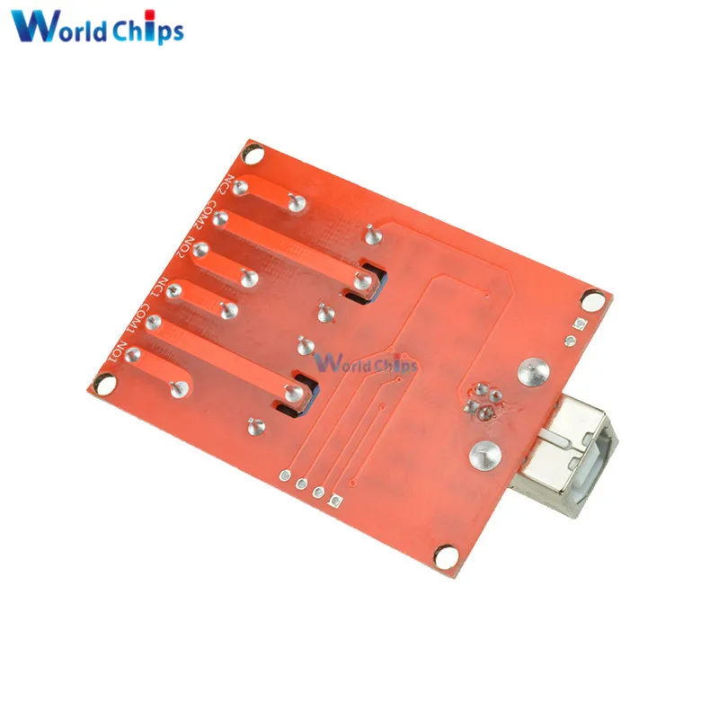 USB-реле 5 В 2-канальное программируемое Компьютерное управление для умного дома |