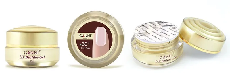 50951 CANNI поставки для ногтей Золотая бутылка строительный гель 15 мл Прозрачный УФ-гель для ногтей scupture soak off лампа для ногтей Лечение тонких гелевых ногтей