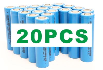 20 PCS 5-40 шт. ICR18650 аккумуляторная батарея 18650 2600 мАч литий-ионные батареи 3,7 в для samsung 18650 батарея для фонарика ноутбука - Цвет: 20 PCS