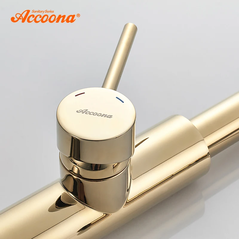 Смеситель для воды Accoona латунный кран на раковину фильтр A4890|Смесители кухни| |