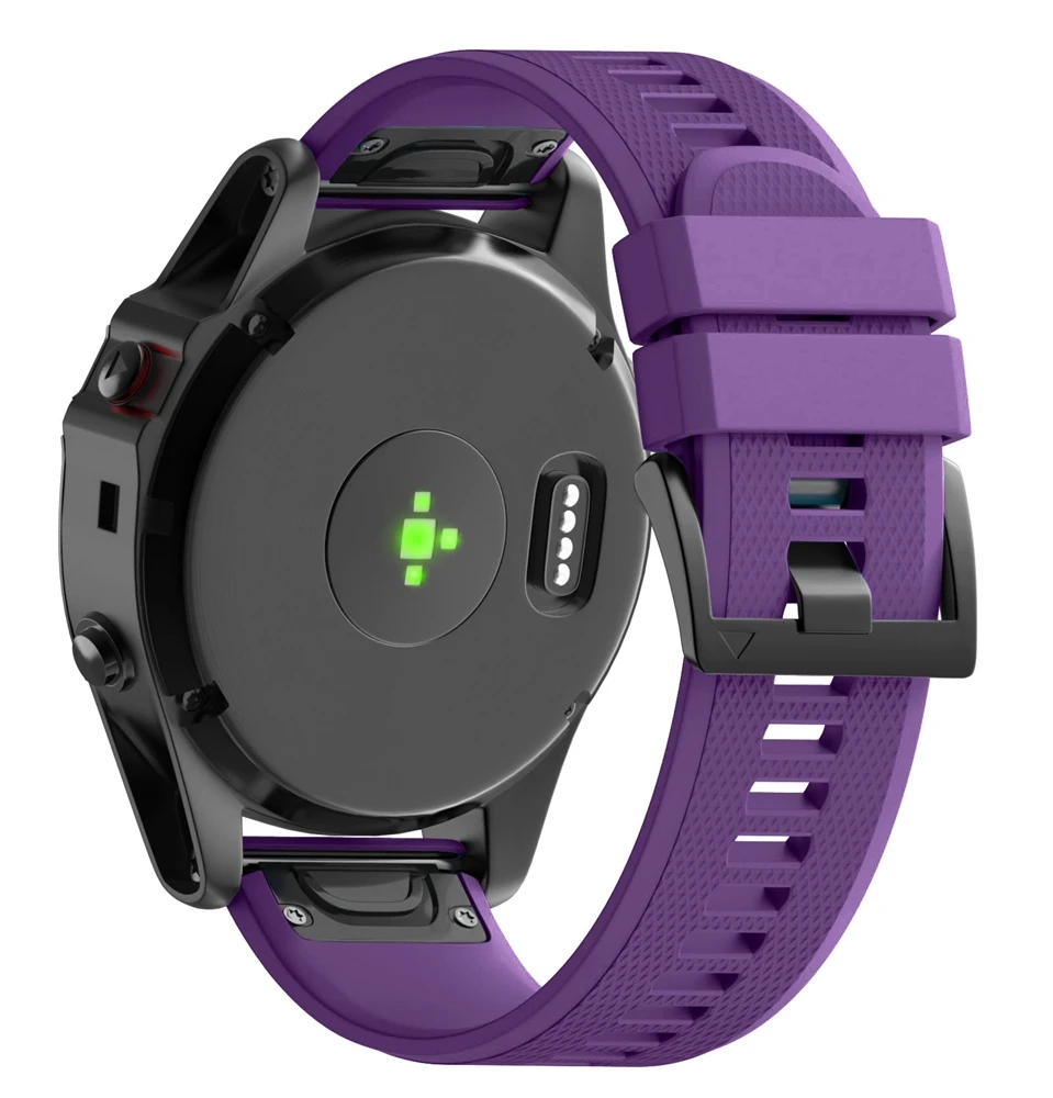 26 мм ремешок для Garmin Fenix 5X/Fenix 3/Fenix 3 HR ремешок для часов спортивные умные часы чистый цвет легко снимаемый силиконовый ремешок для часов