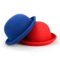 hat female woolen top hat british parent child child girl round hat shopping mz44