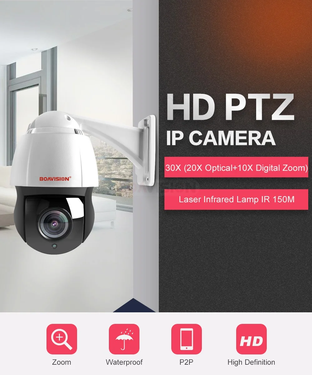 4,5 дюймов HD 1080 P 4MP 5MP PTZ ip-камера наружная сеть Onvif скорость купол 30X зум-объектив PTZ камера видеонаблюдения 150 м ИК ночного видения