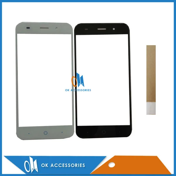 Черный белый цвет 5 дюймов для zte Blade Z7 X7 V6 D6 T660 T663 внешнее стекло Передний сенсорный экран Объектив дигитайзер с лентой