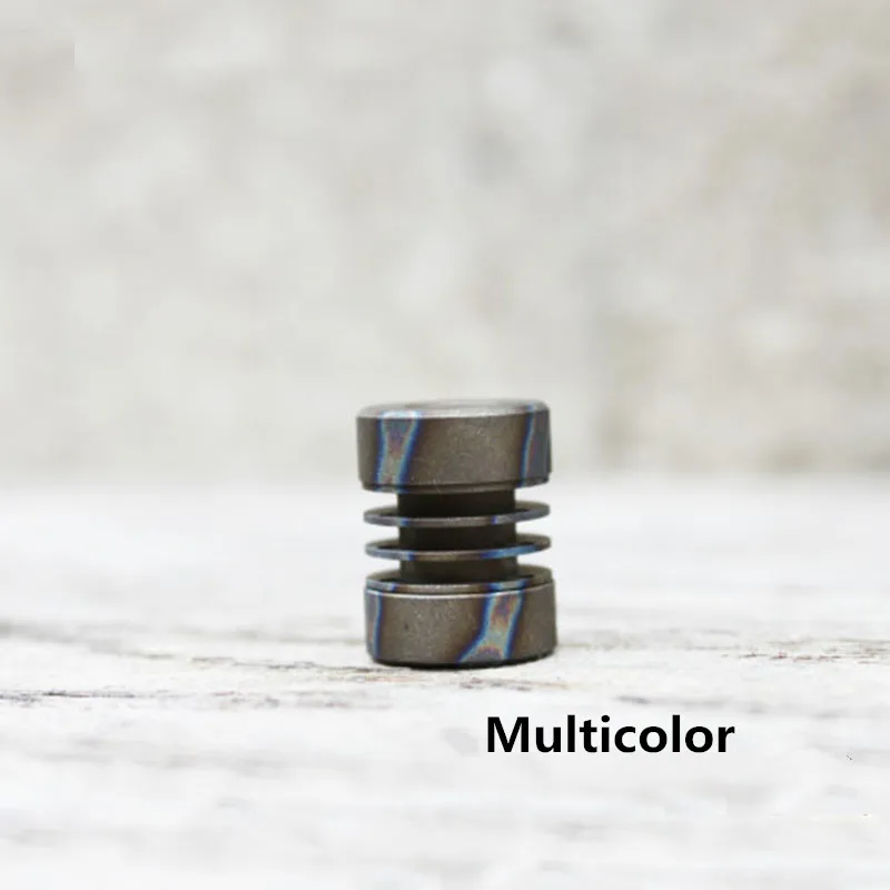 Multicolor 1 шт. титановый нож из титанового сплава бусины подвеска со шнурком Паракорд зонтик веревка DIY аксессуары EDC инструмент может установить 3 шт. Тритий газовая трубка - Цвет: Multicolor