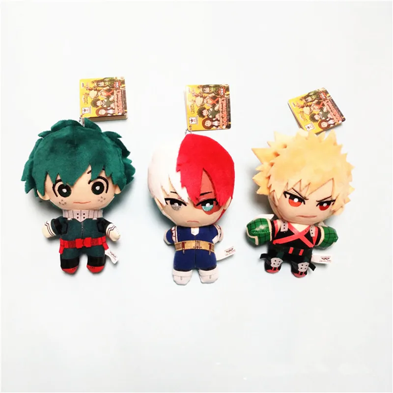 Плюшевая игрушка Midoriya Izuku bakugou katsuki Todoroki Shoto 15 см подарок на Рождество|Персонажи