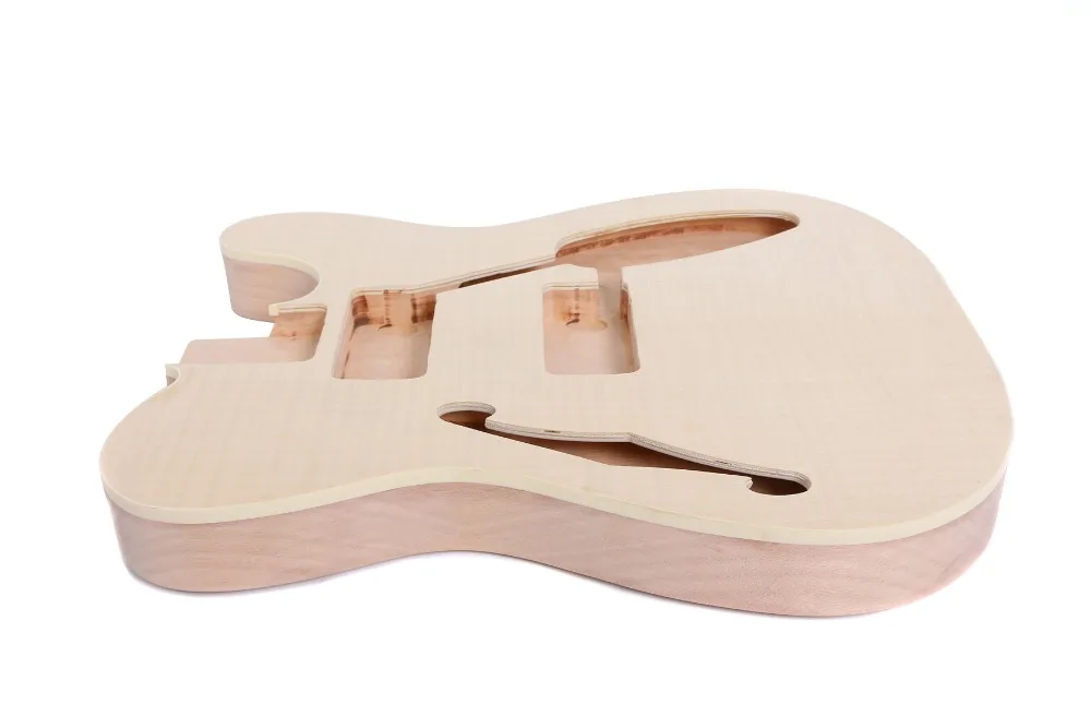 Незавершенный корпус гитары из красного дерева Telecaster Электрогитара клен верхняя правая рука