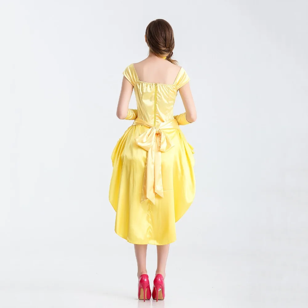 

VASHEJIANG Sexy Beauty and the Beast Belle Princess Costume Adult Women Fantasia Cosplay Dress Evening Dress Halloween Costumes