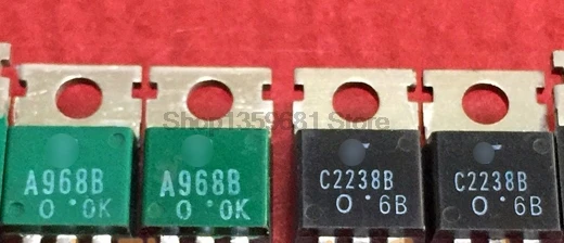 10 пар транзисторов 2SA968B 2SA968 + 2SC2238B 2SC2238 TO-220 5A 160V NPN PNP | Строительство и ремонт