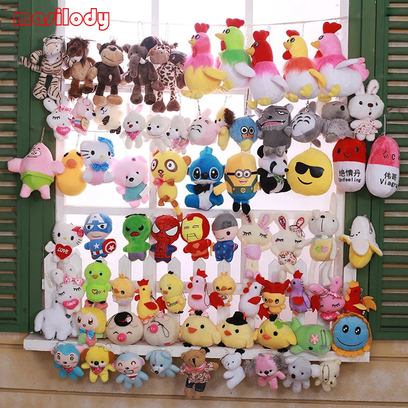 100 шт./лот мягкий плюшевый брелок для ключей | Украшения и аксессуары