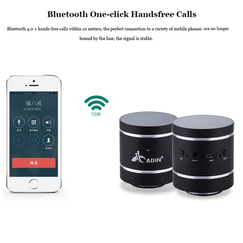 ADIN 1 пара металлических 20 Вт Bluetooth Вибрационный динамик NFC HIFI бас 3D стерео Громкая