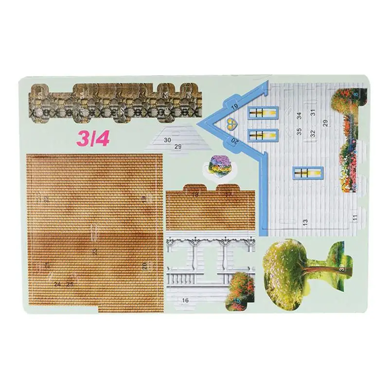 3D DIY Дом головоломки для детей, для ребенка, Обучающие отрезная игрушка детский сад ручной работы игрушечные лошадки подарок замок дерево Радуга гриб детские