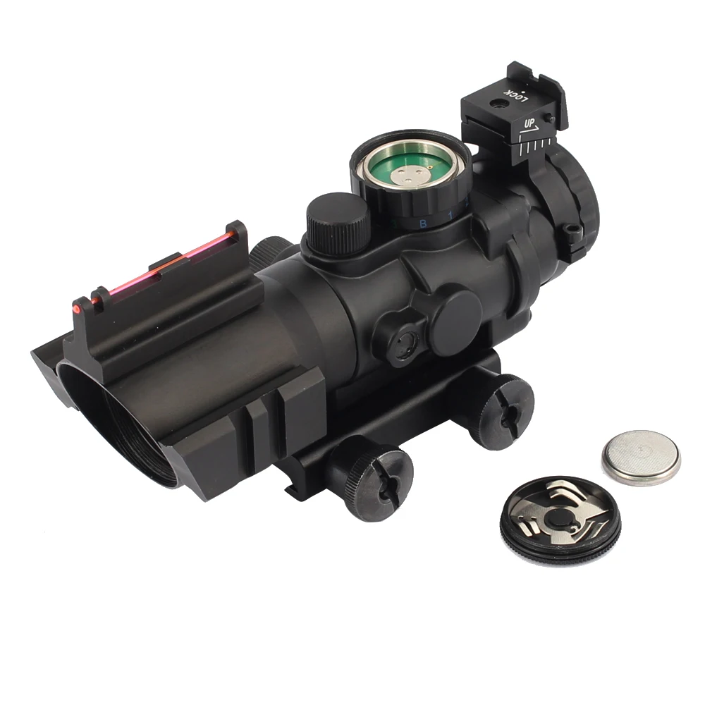 Тактический прицел SPINA OPTICS оптический с ласточкиным хвостом 20 мм 4x32 Acog|Оптические