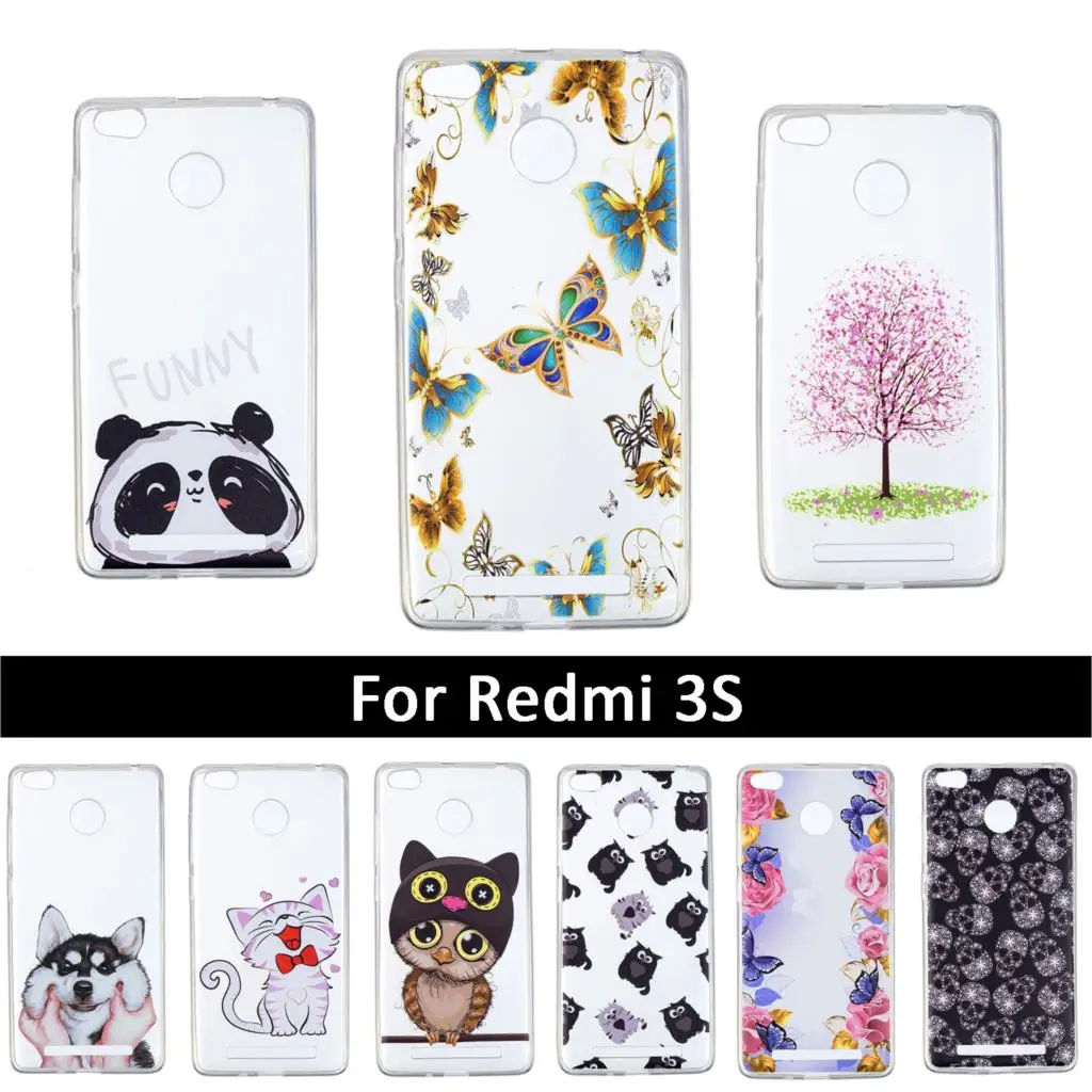 Мягкий силиконовый чехол из ТПУ для Xiaomi Mi Redmi 3 S/3X/3Pro чехлы телефонов S защитные |