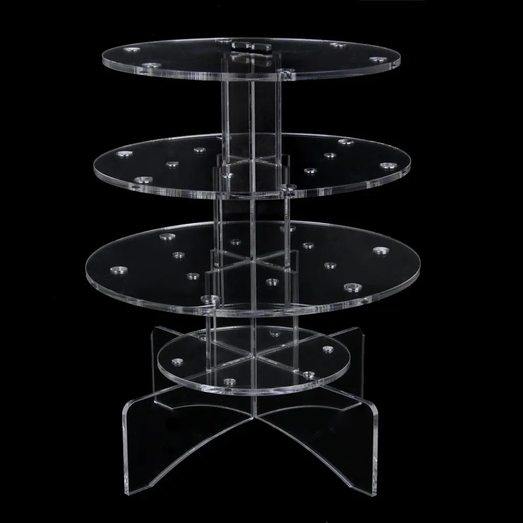 3 уровневый 18 отверстий акриловый леденец держатель дисплея стенд 4/6 мм