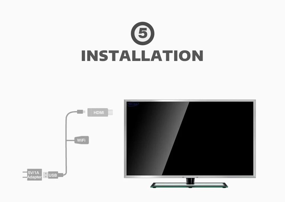 2,4/5 ГГц WiFi Дисплей Смарт Беспроводная ТВ-карта Wecast 4K HDMI Dongle Miracast/Airplay/DLNA/онлайн-зеркальное отображение для YouTube/Netflix