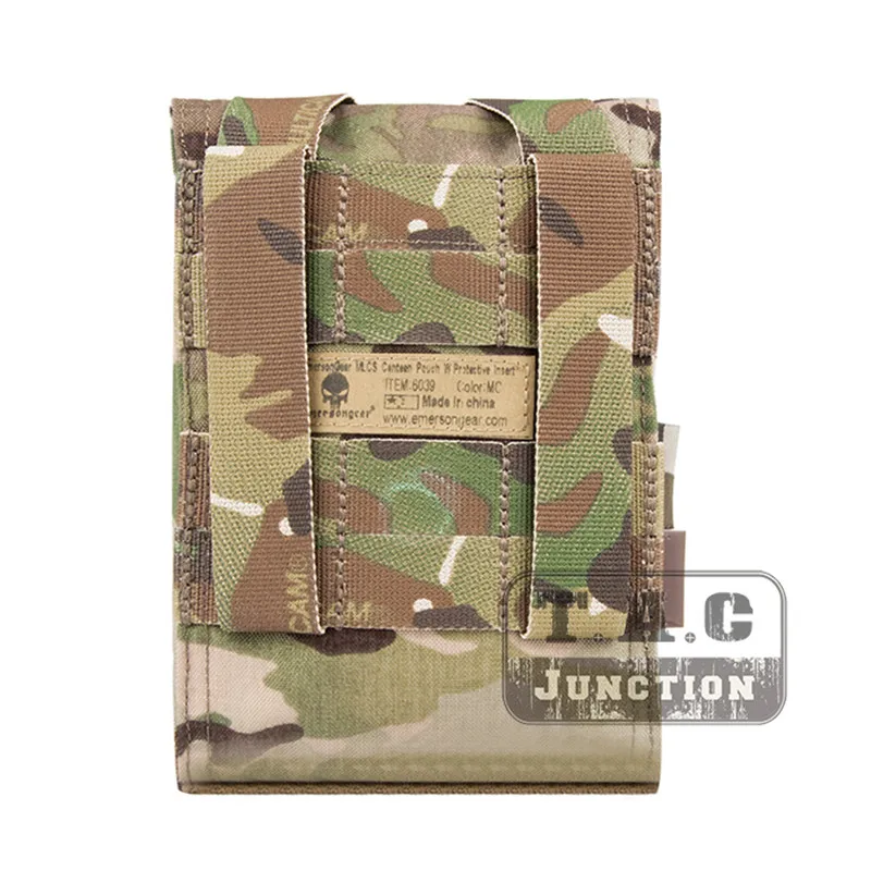 Emerson тактический MOLLE 1 кварт чехол для фляги бутылки воды протектор утилита инструмент сумка Emersongear CORDURA-Multicam