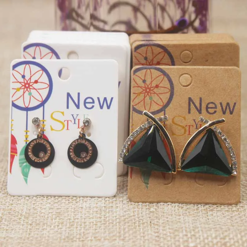 Zerong Multi design full color print jewerly earring package cards Dreamcatcher card tag Thank you cards25pcs+25opp bag | Украшения и