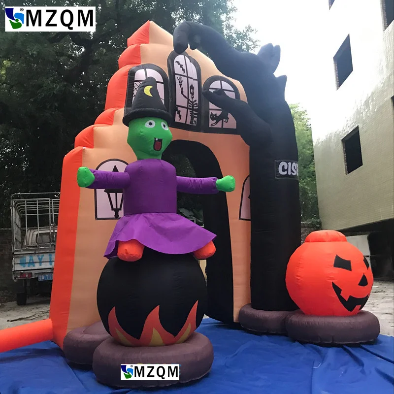 Новая гигантская наружная надувная АРКА для Хэллоуина декоративная арка