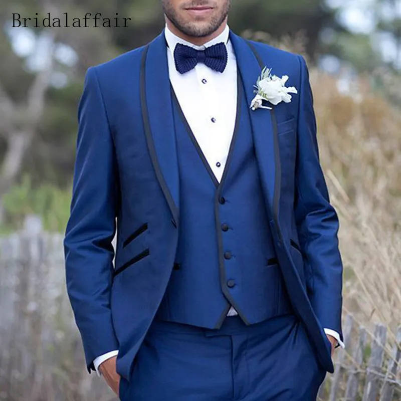 Bridalaffair новинка 2018 года мужской костюм модный пиджак мужские костюмы смокинг для