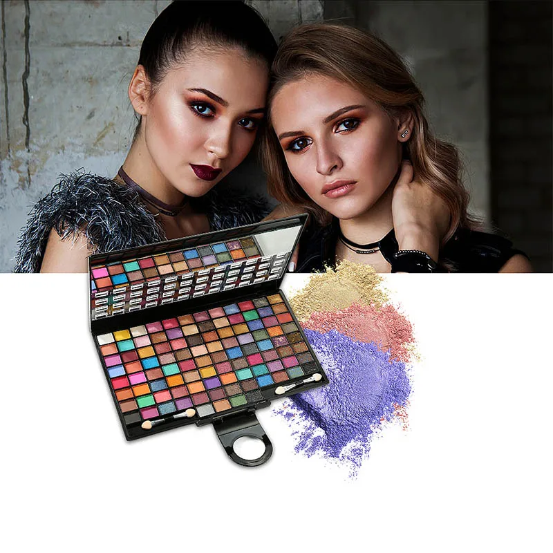100 цветов Тени для век Пудра Палитра Макияж Коллекция набор косметика 88 |
