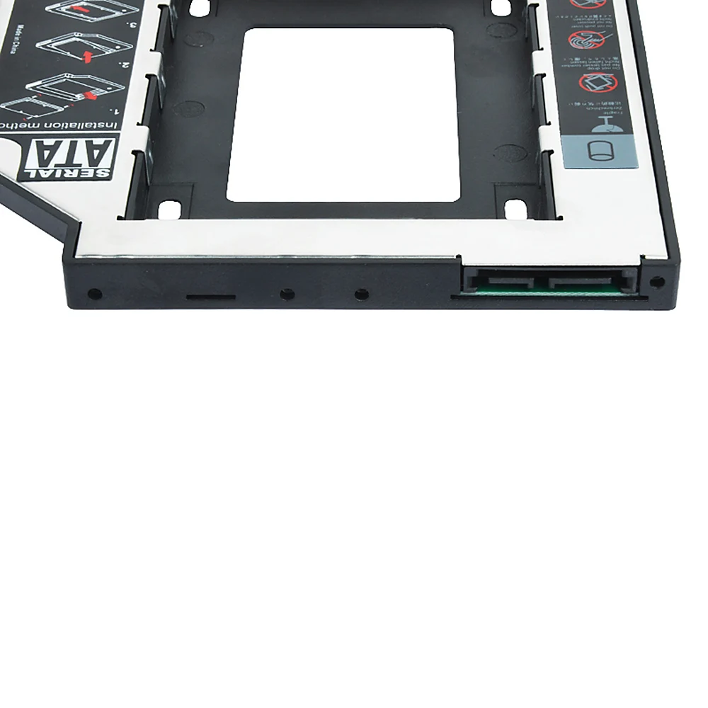 DeepFox алюминиевый Optibay 2nd HDD Caddy 9,5 мм SATA 3,0 коробка для жесткого диска корпус DVD адаптер 2,5 SSD для ноутбука hp 2530P