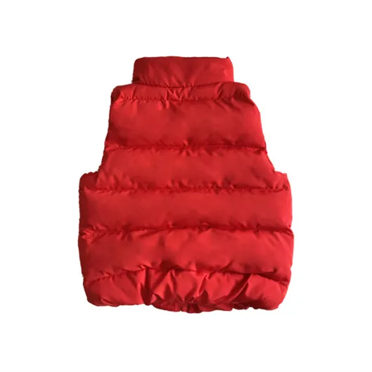 Autumn Winter 2018 Boys Girls Vest Jacket cotton vest Kid Cotton Waistcoat baby Solid Single Breasted Red Black Hot C86306A | Детская