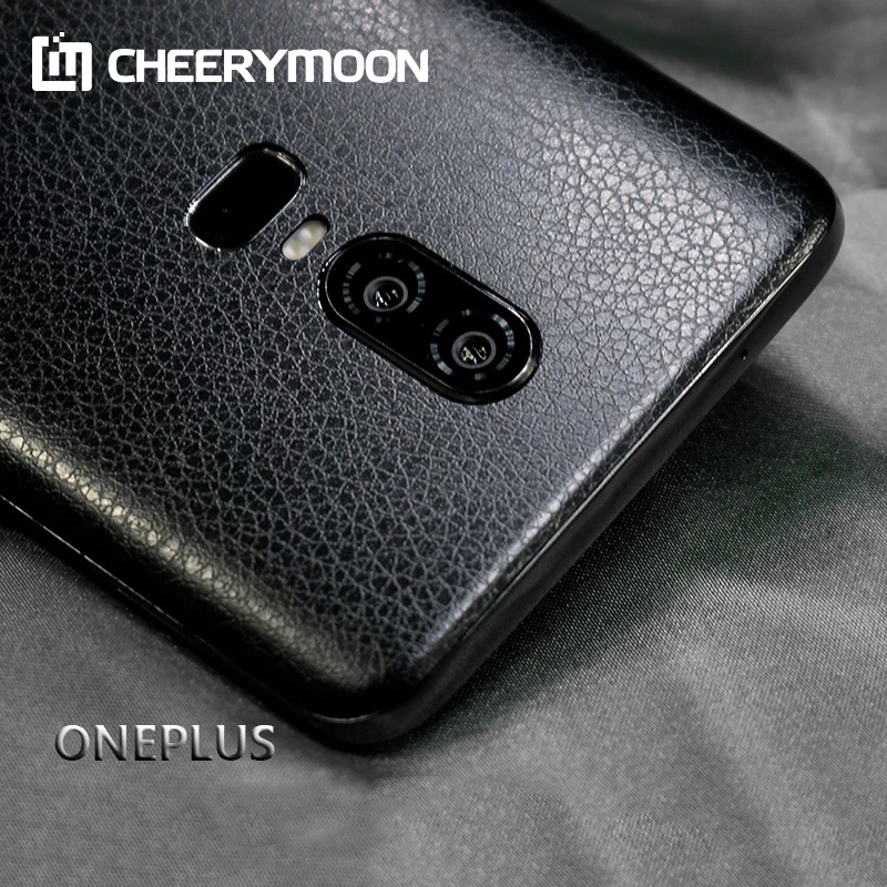 Кожаная зернистая декоративная задняя пленка для ONEPLUS 6T One Plus Мобильная защитная